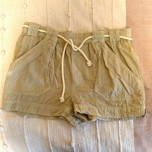 Tan cargo shorts